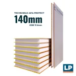 PANEL SIP 140 mm - OSB 11,1 TECHSHIELD | PALO 2X5" CEP.