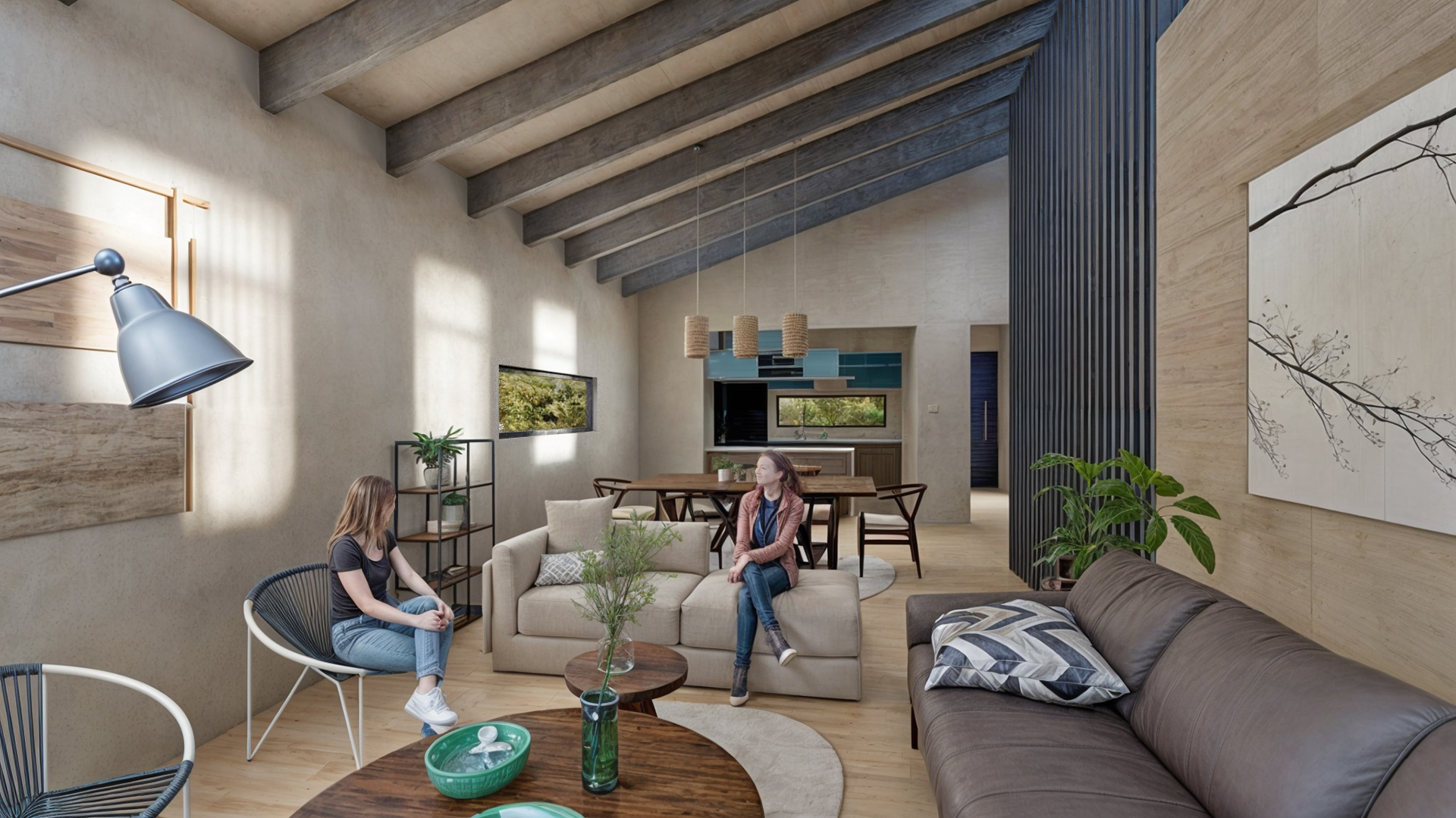 render interior 2 140 COLBUN 140m2 - Imagen 6