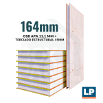 PANEL SIP 164 mm – OSB 11,1mm APA + TERCIADO EST. 15mm