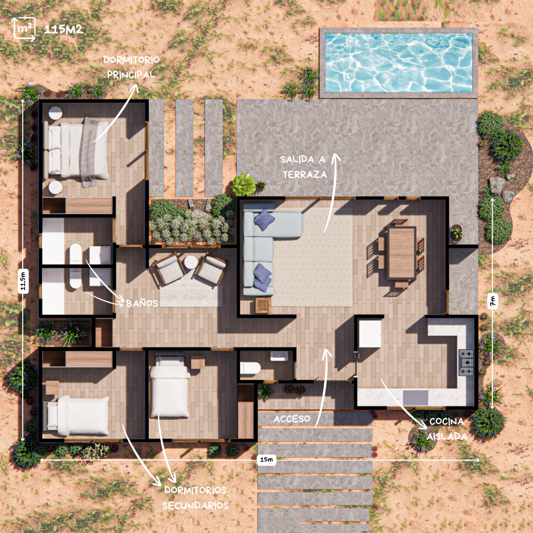ACCESO (2) VICUÑA 115M2 - Imagen 3