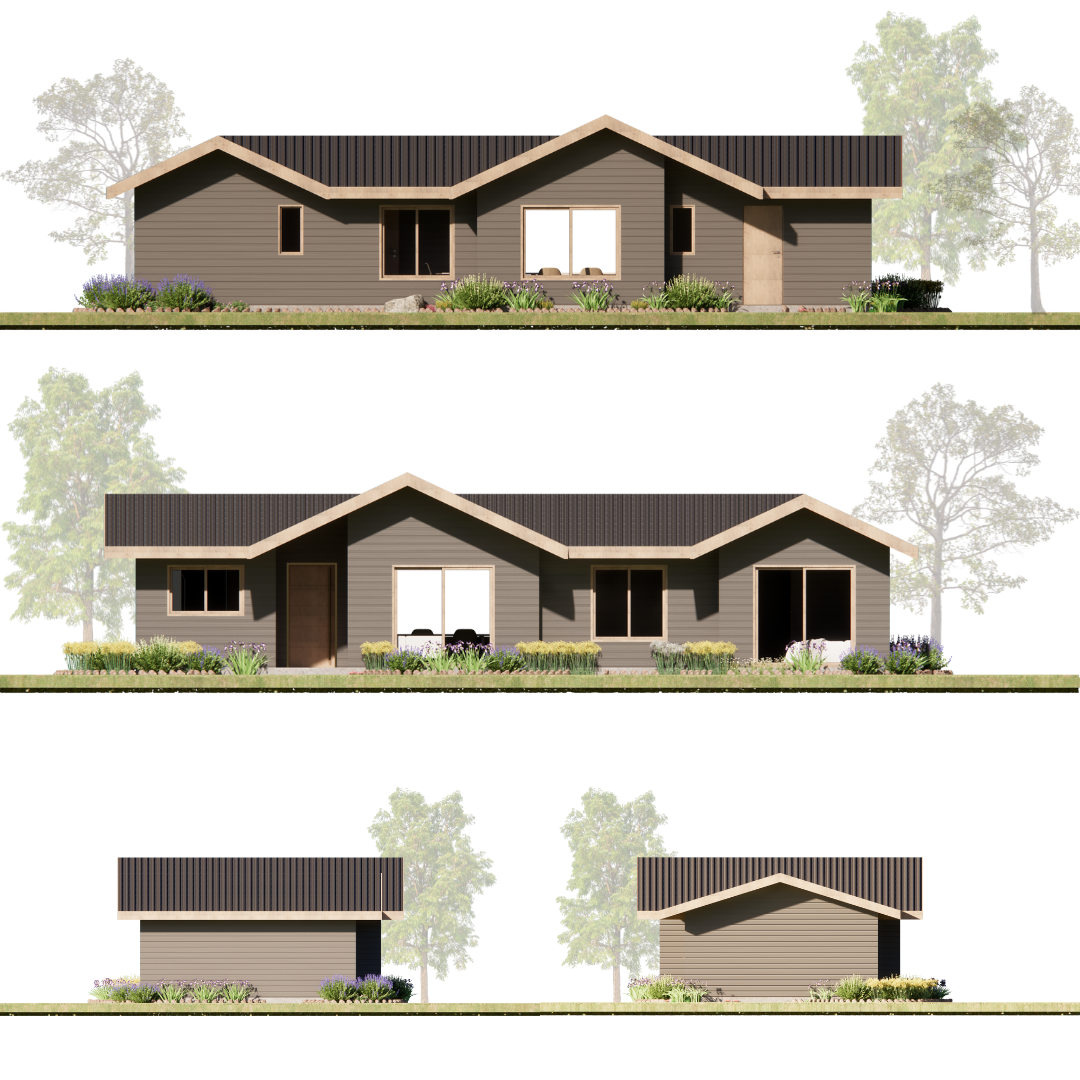 Elevaciones ENSENADA 80M2 - Imagen 3