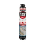 Aplicación de espuma expansiva de poliuretano Soudal para sellado térmico en paneles SIP y ventanas en Chile.